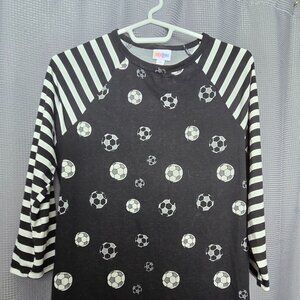 Luluroe Randy 3/4 Sleeve Top Medium